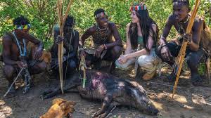 Hadzabe Tribe early morning hunting experience near Lake Eyasi Tanzania